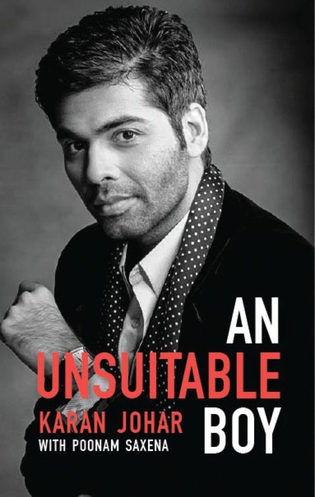 Book cover for An Unsuitable Boy by Karan Johar and Poonam Saxena