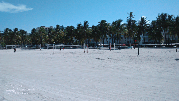 Volleyball courts on Miami Beach