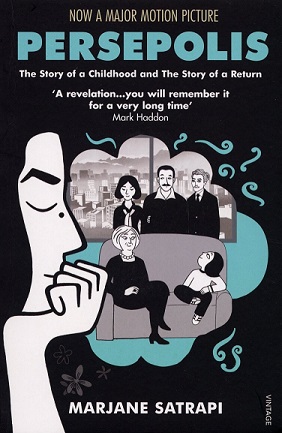Book cover for Persepolis by Marjane Satrapi